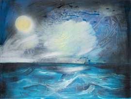 Night swimming, 50x60cm, 2022